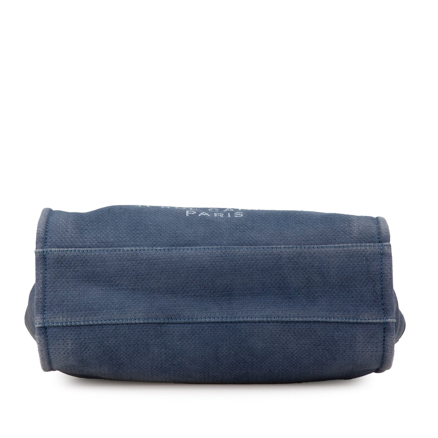 Chanel Small Canvas Deauville Tote Blue