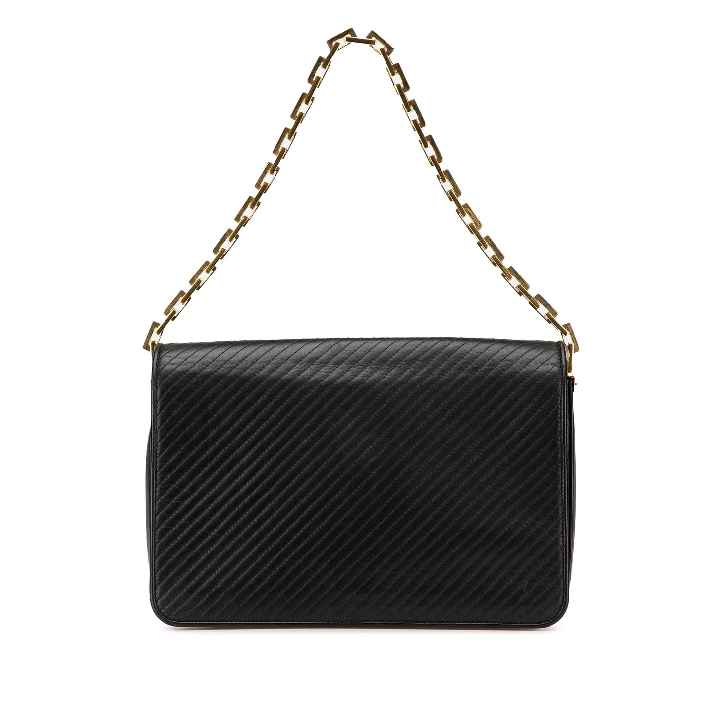 Saint Laurent Quilted Lambskin Babylone Flap Shoulder Bag Black