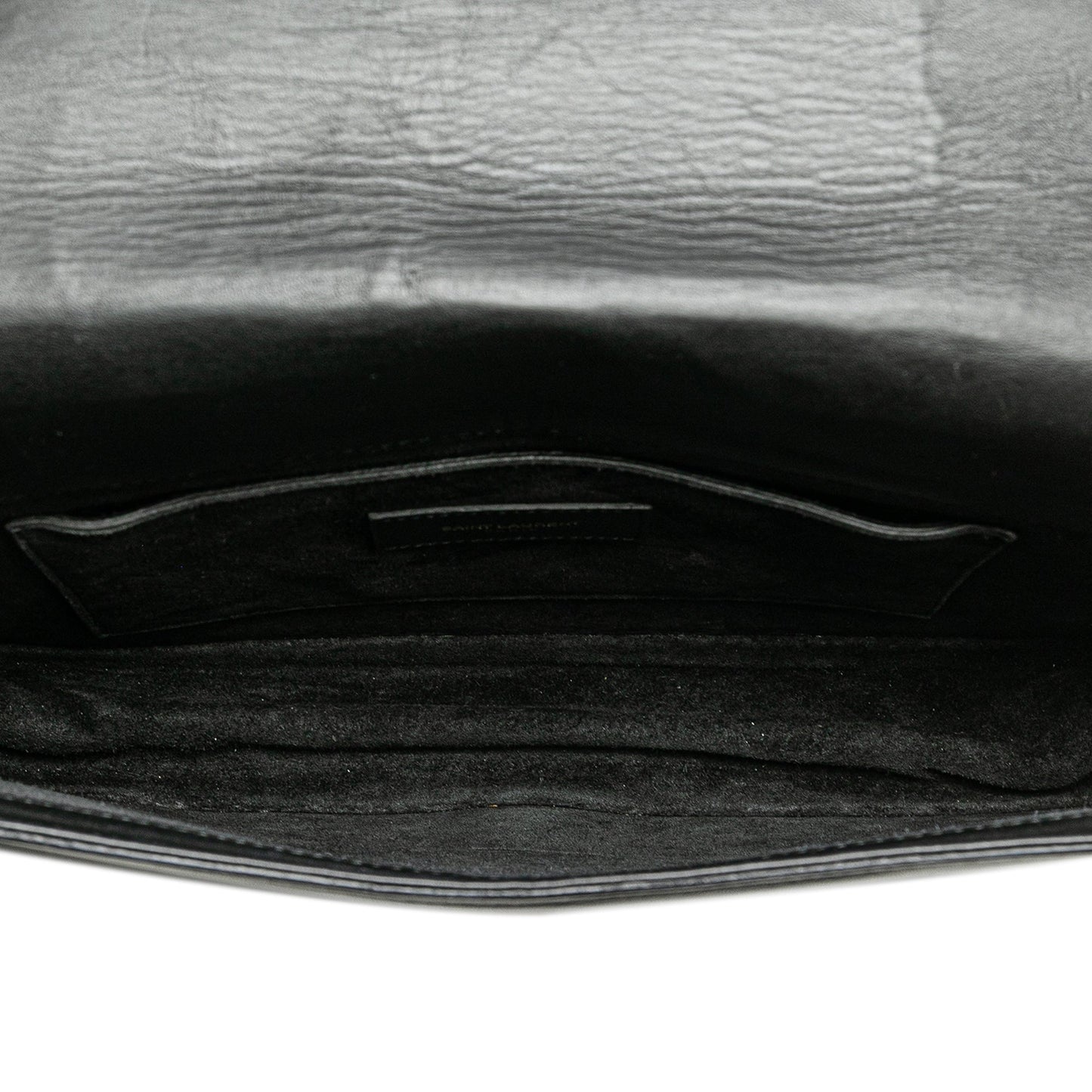 Saint Laurent Quilted Lambskin Babylone Flap Shoulder Bag Black