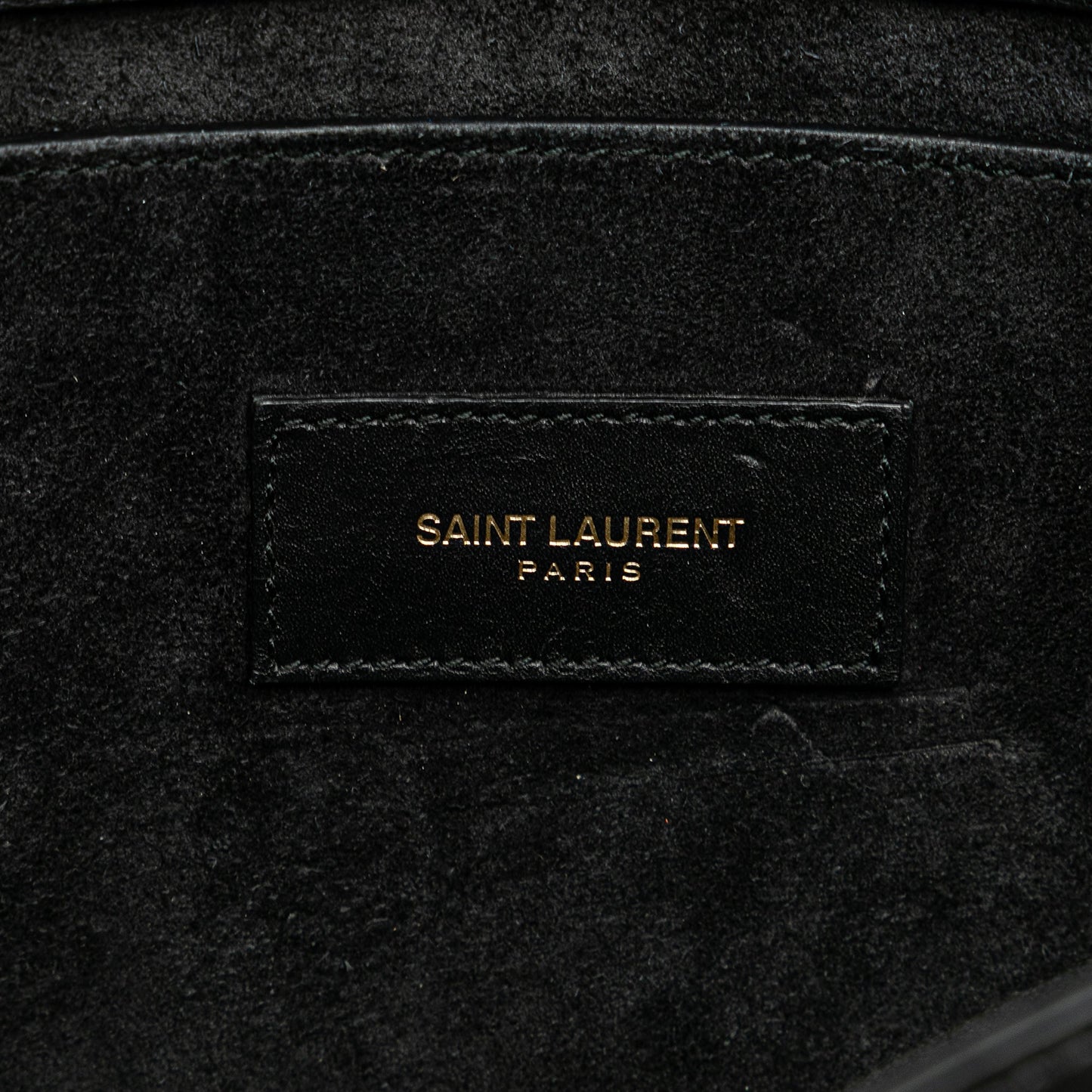 Saint Laurent Quilted Lambskin Babylone Flap Shoulder Bag Black
