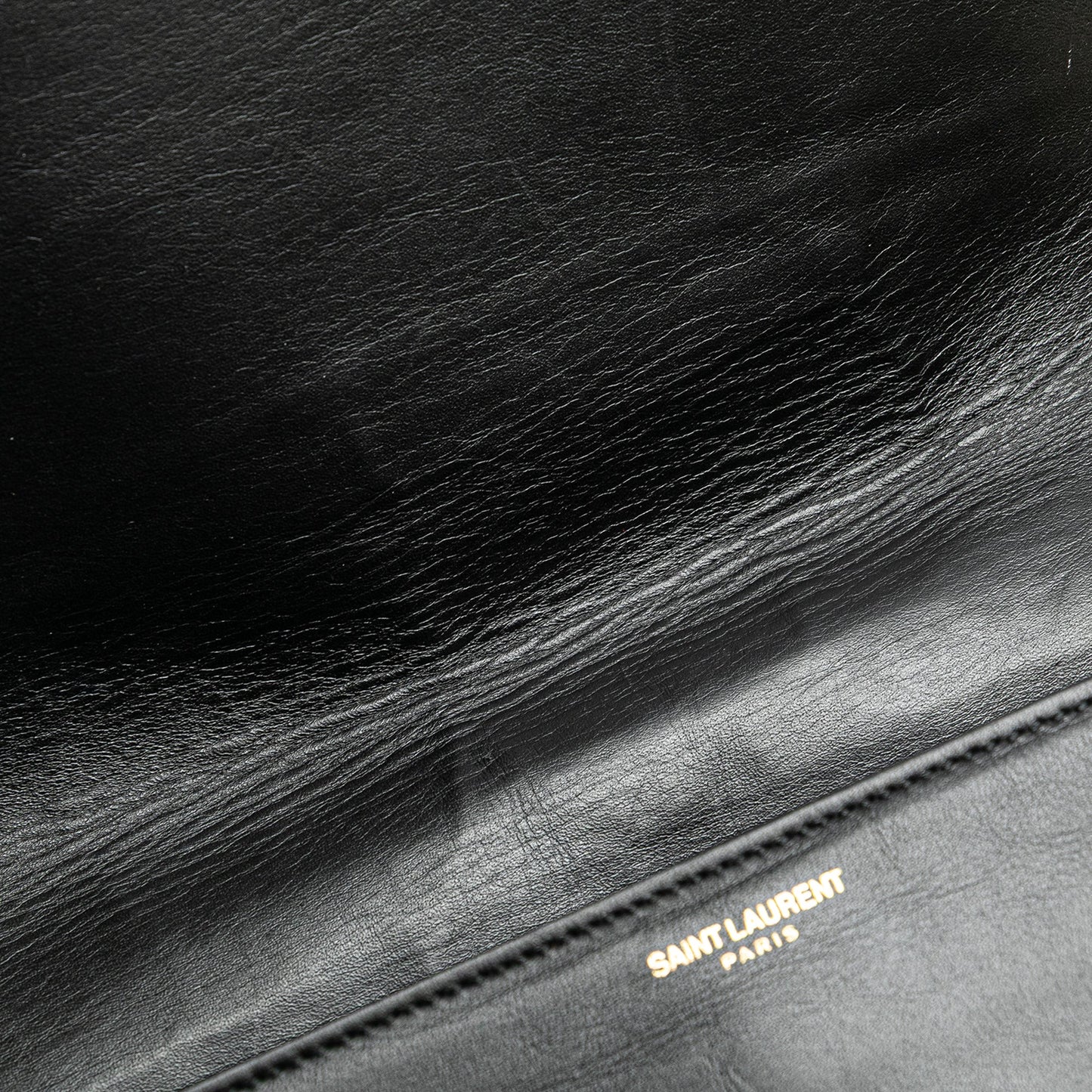 Saint Laurent Quilted Lambskin Babylone Flap Shoulder Bag Black