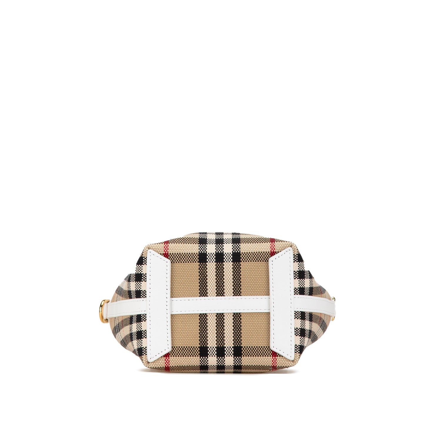 Burberry Mini House Check Canvas London Tote Brown