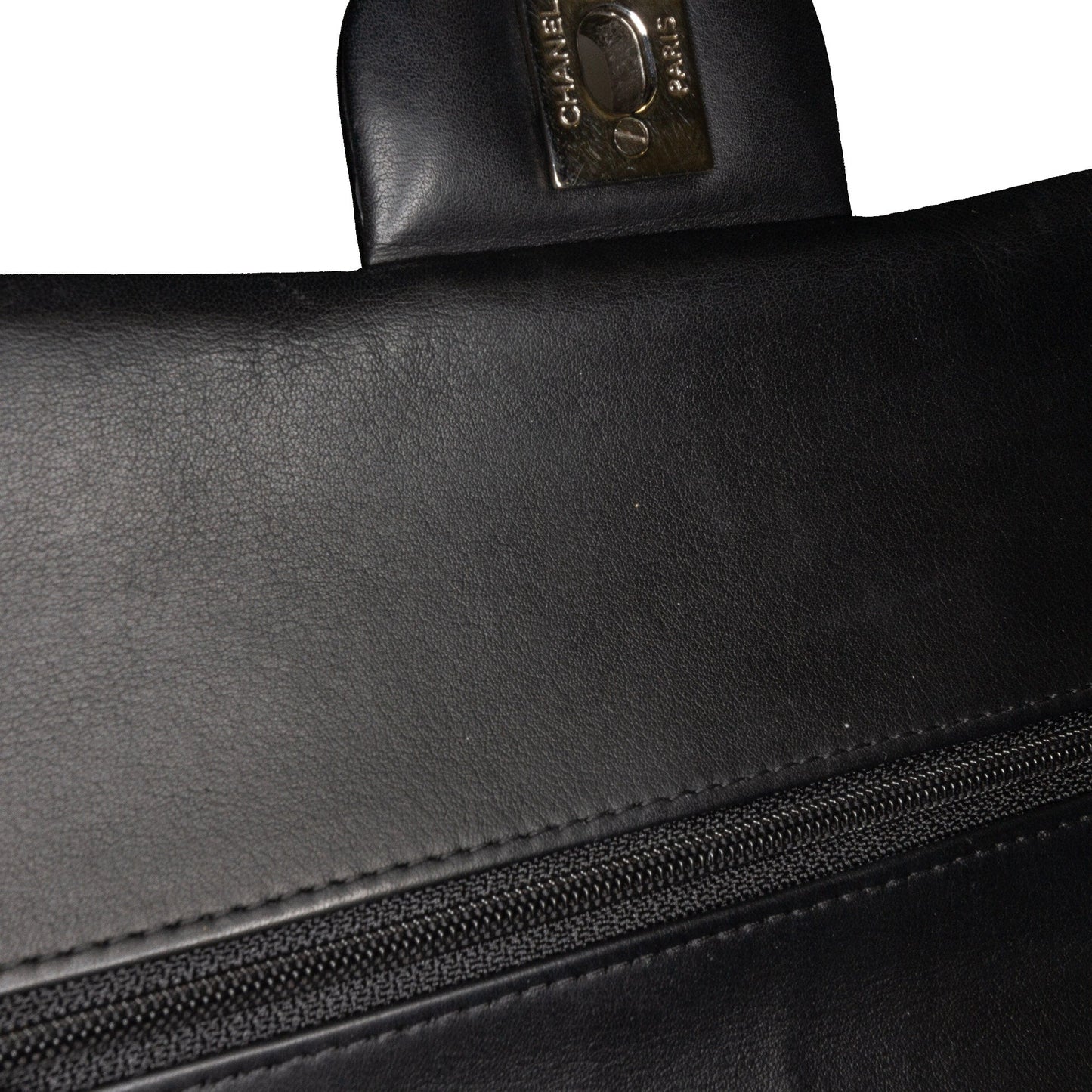 Chanel Medium Classic Patent Double Flap Black