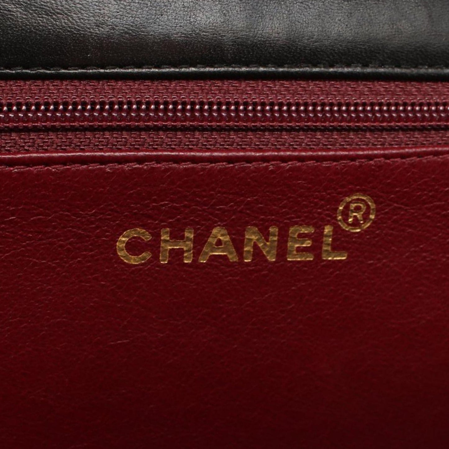 Chanel CC Quilted Lambskin Single Flap Black