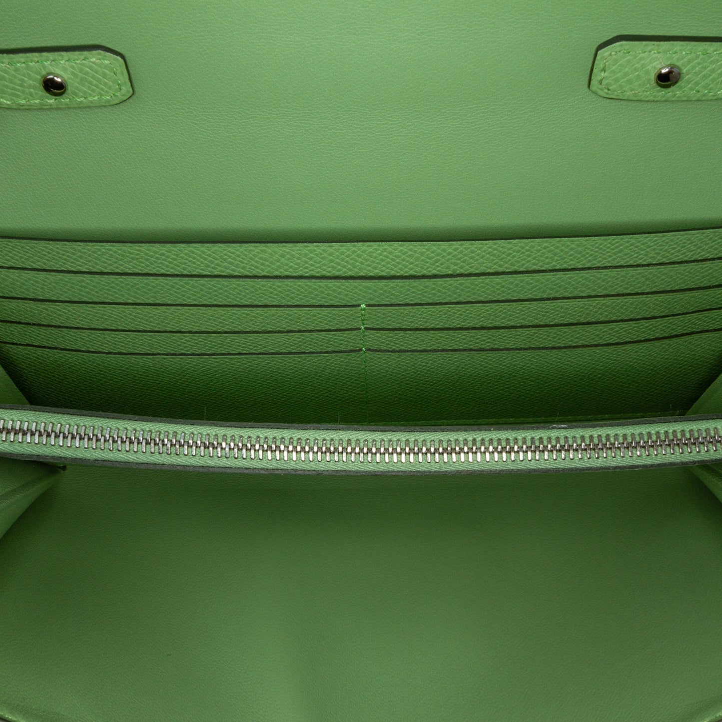 Hermès Epsom Constance Long To Go Wallet Green