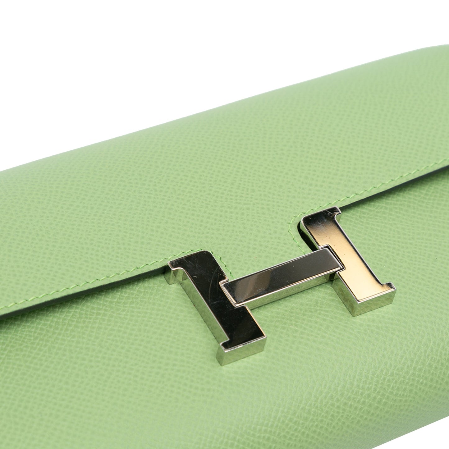 Hermès Epsom Constance Long To Go Wallet Green