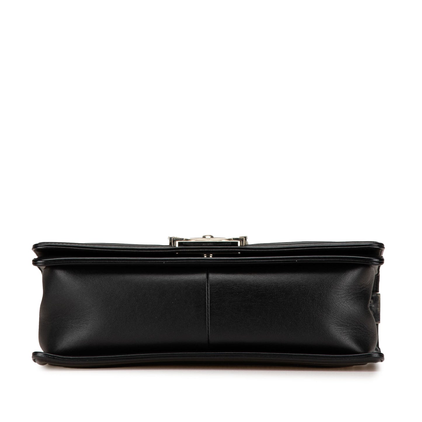 Chanel Old Medium Chevron Calfskin Boy Flap Black