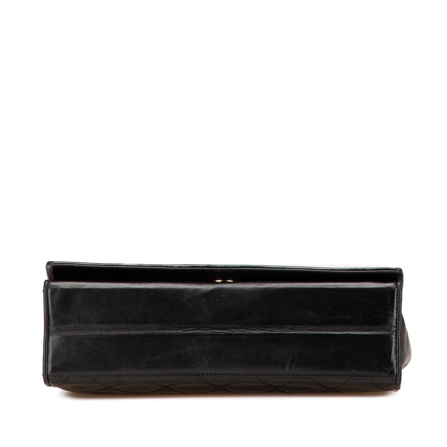 Chanel CC Quilted Lambskin Full Flap Black