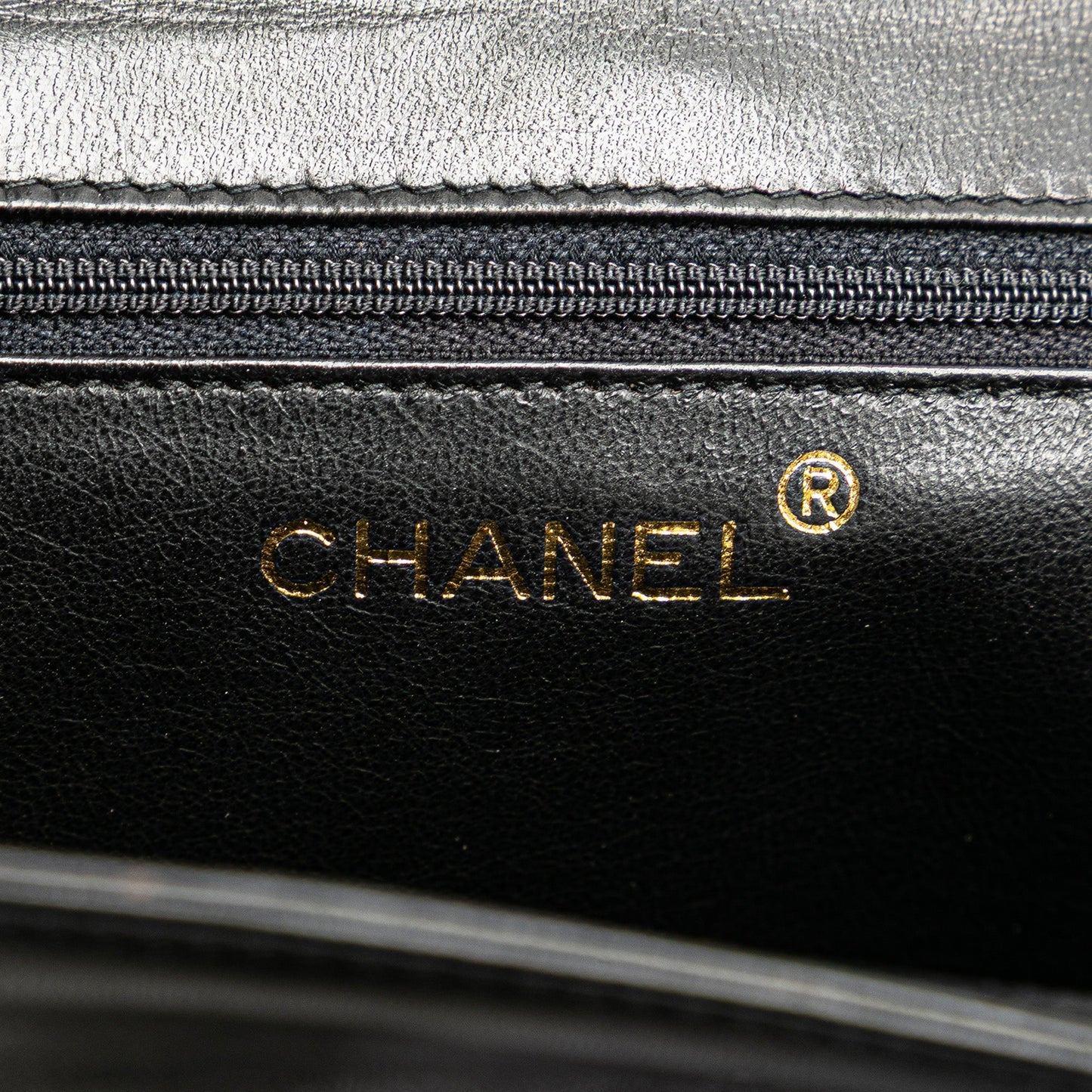 Chanel CC Quilted Lambskin Full Flap Black
