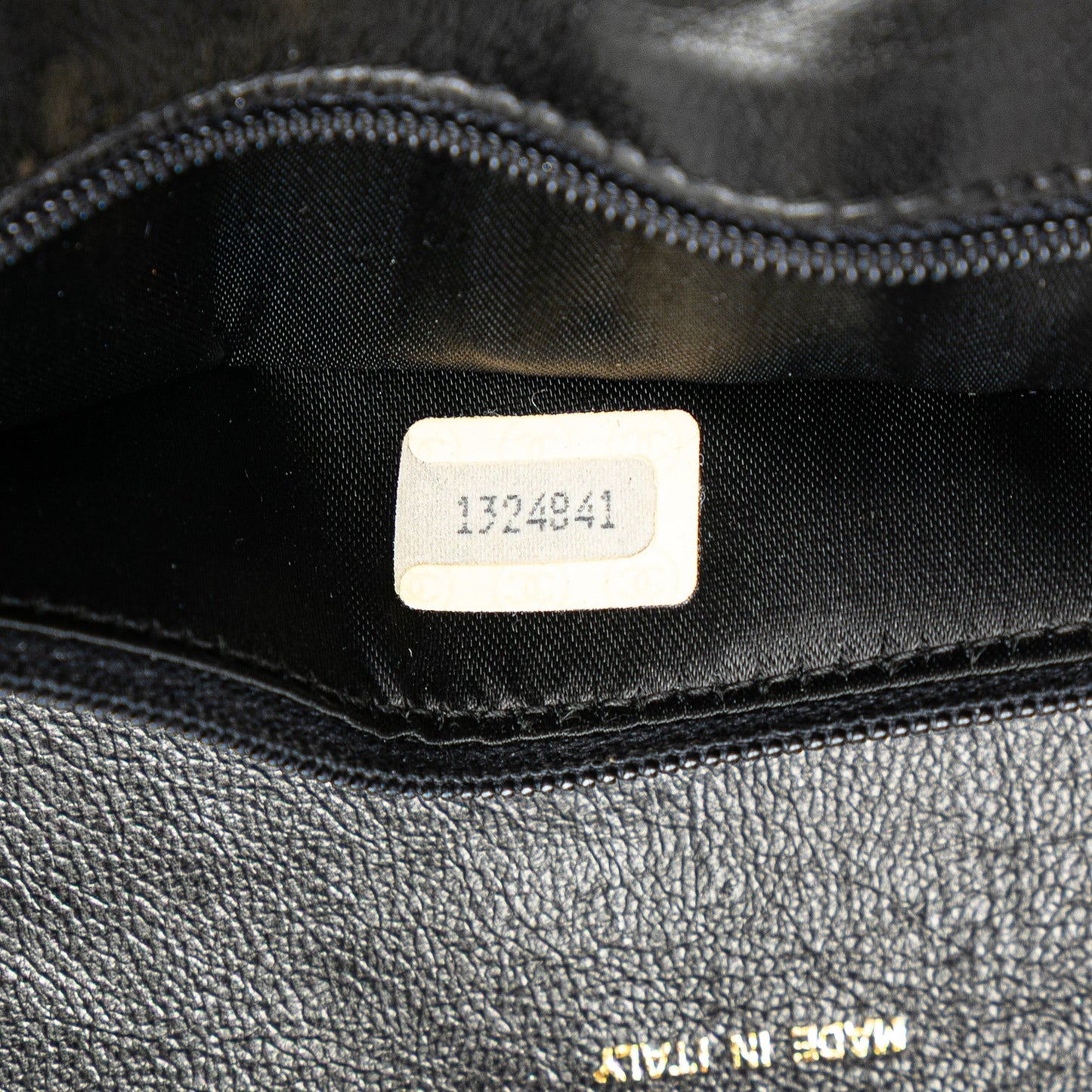 Chanel CC Quilted Lambskin Full Flap Black