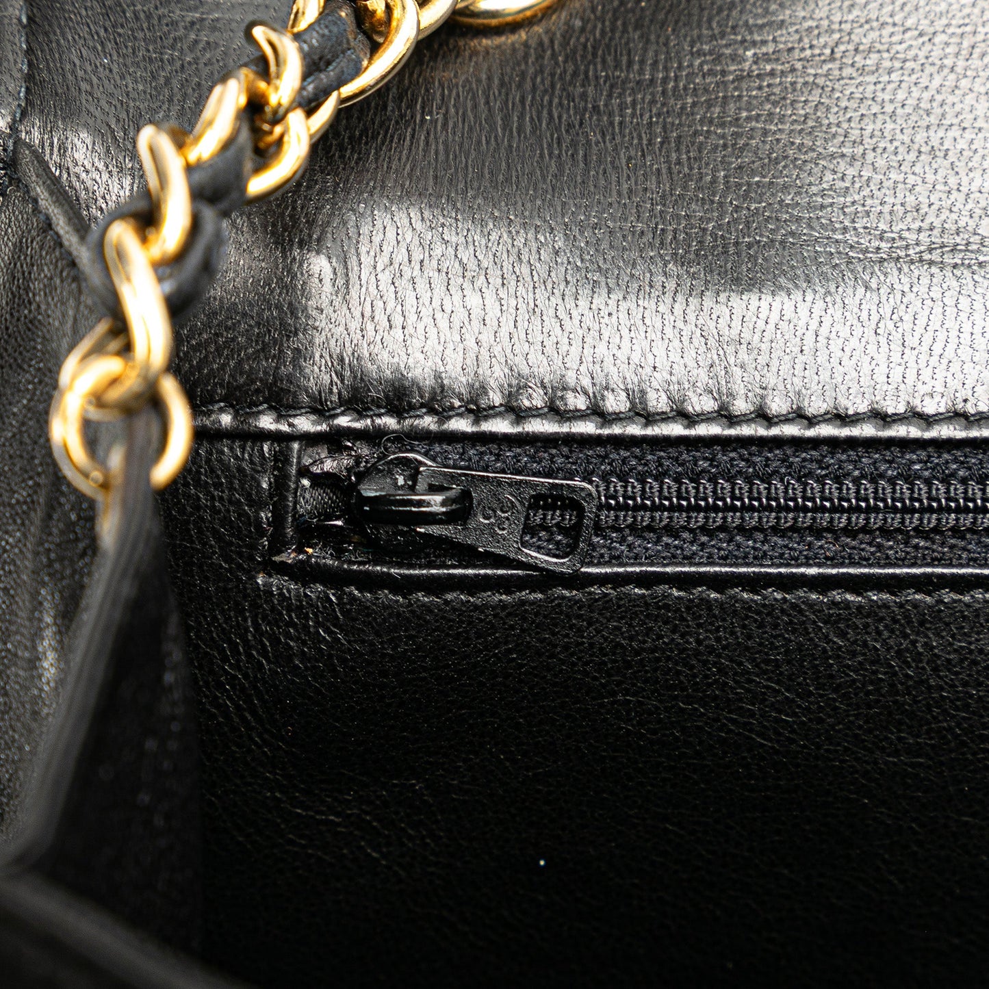 Chanel CC Quilted Lambskin Full Flap Black