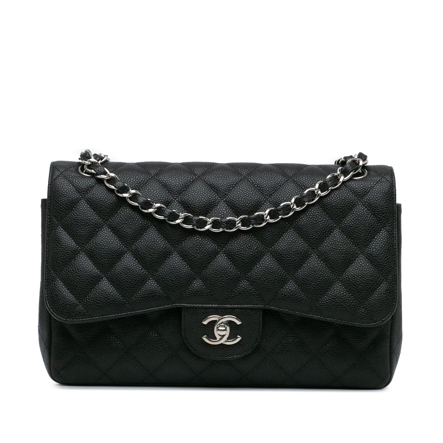 Chanel Jumbo Classic Caviar Double Flap Black