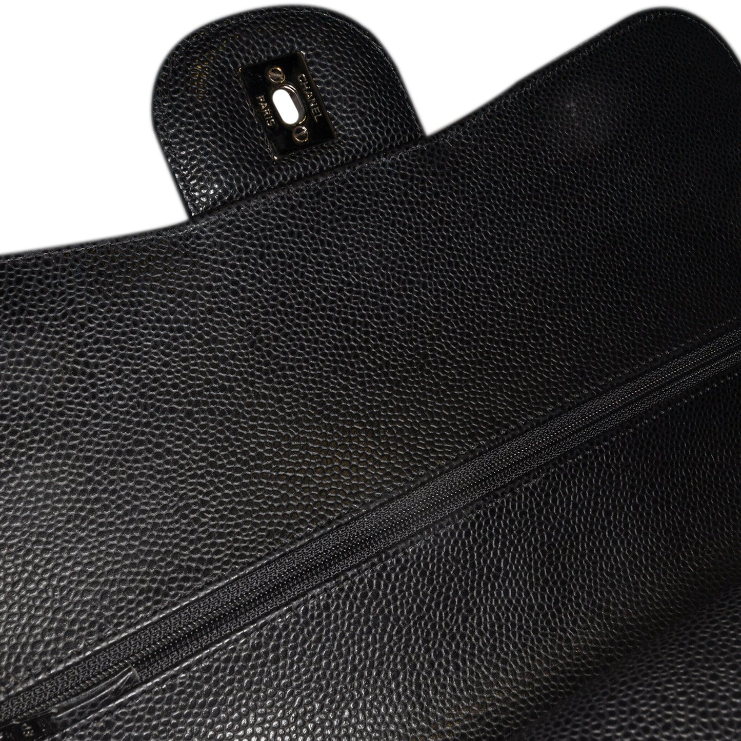 Chanel Jumbo Classic Caviar Double Flap Black