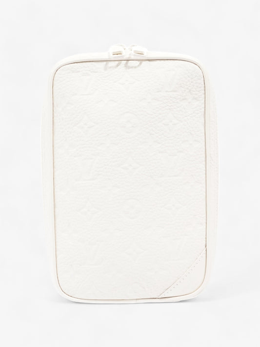 Louis Vuitton Utility Side Bag White Empreinte Leather