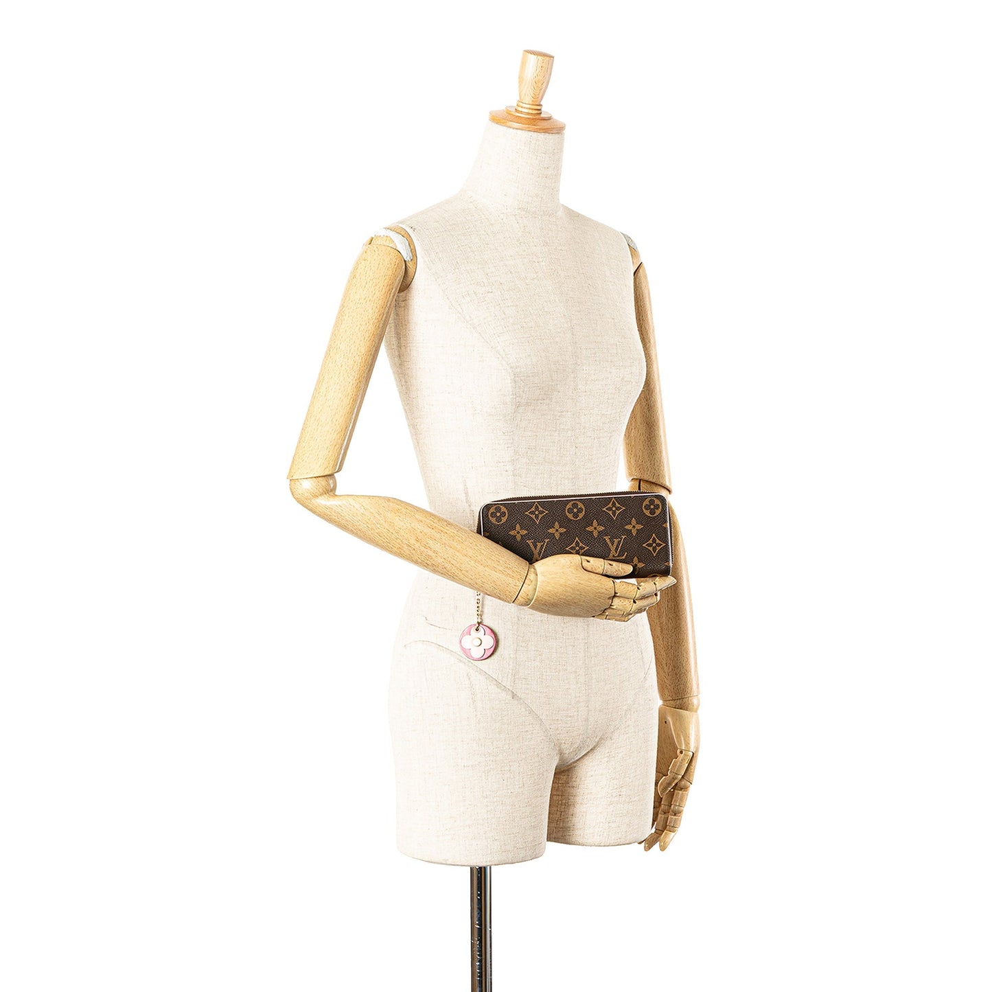 Louis Vuitton Monogram Bloom Flower Clemence Wallet Brown