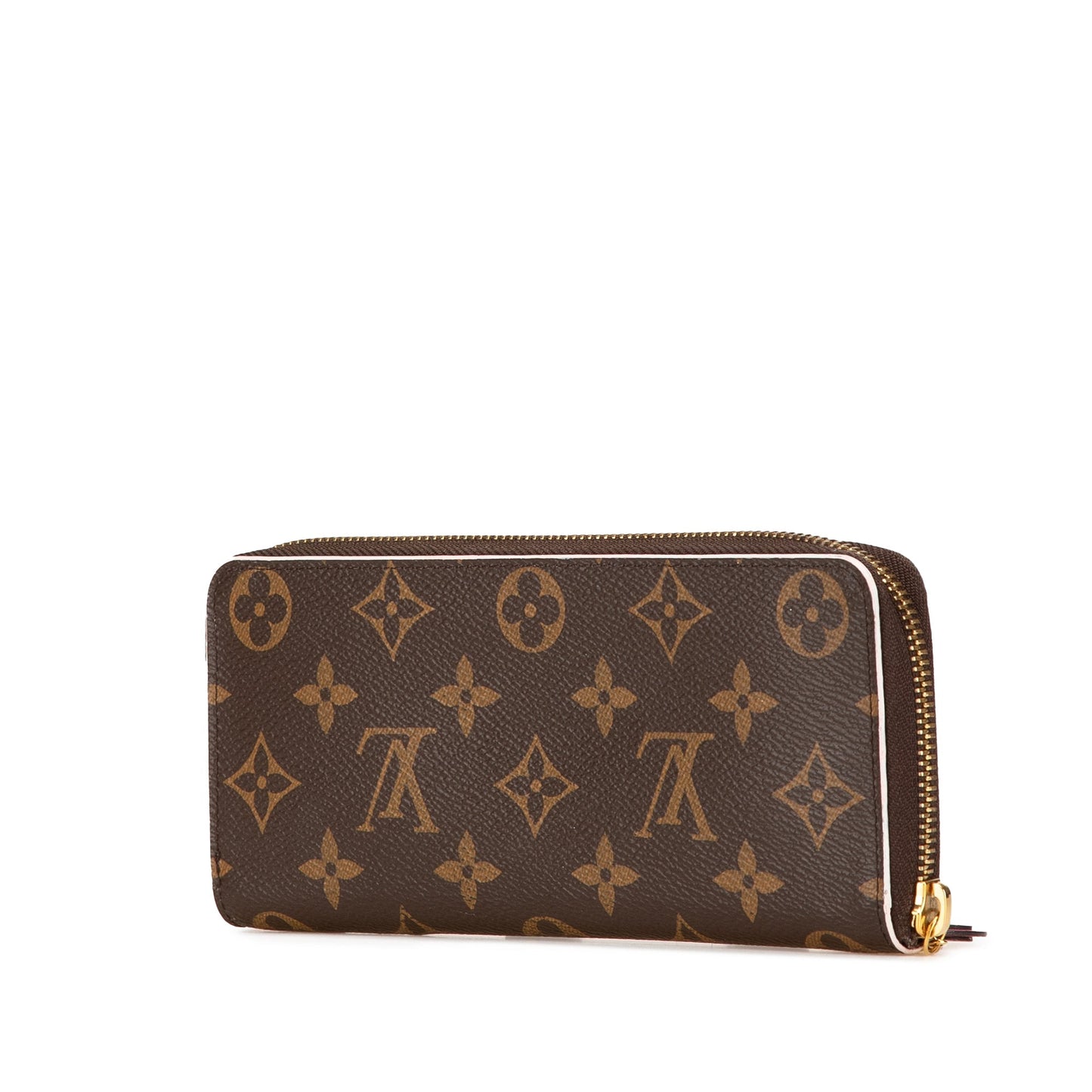 Louis Vuitton Monogram Bloom Flower Clemence Wallet Brown