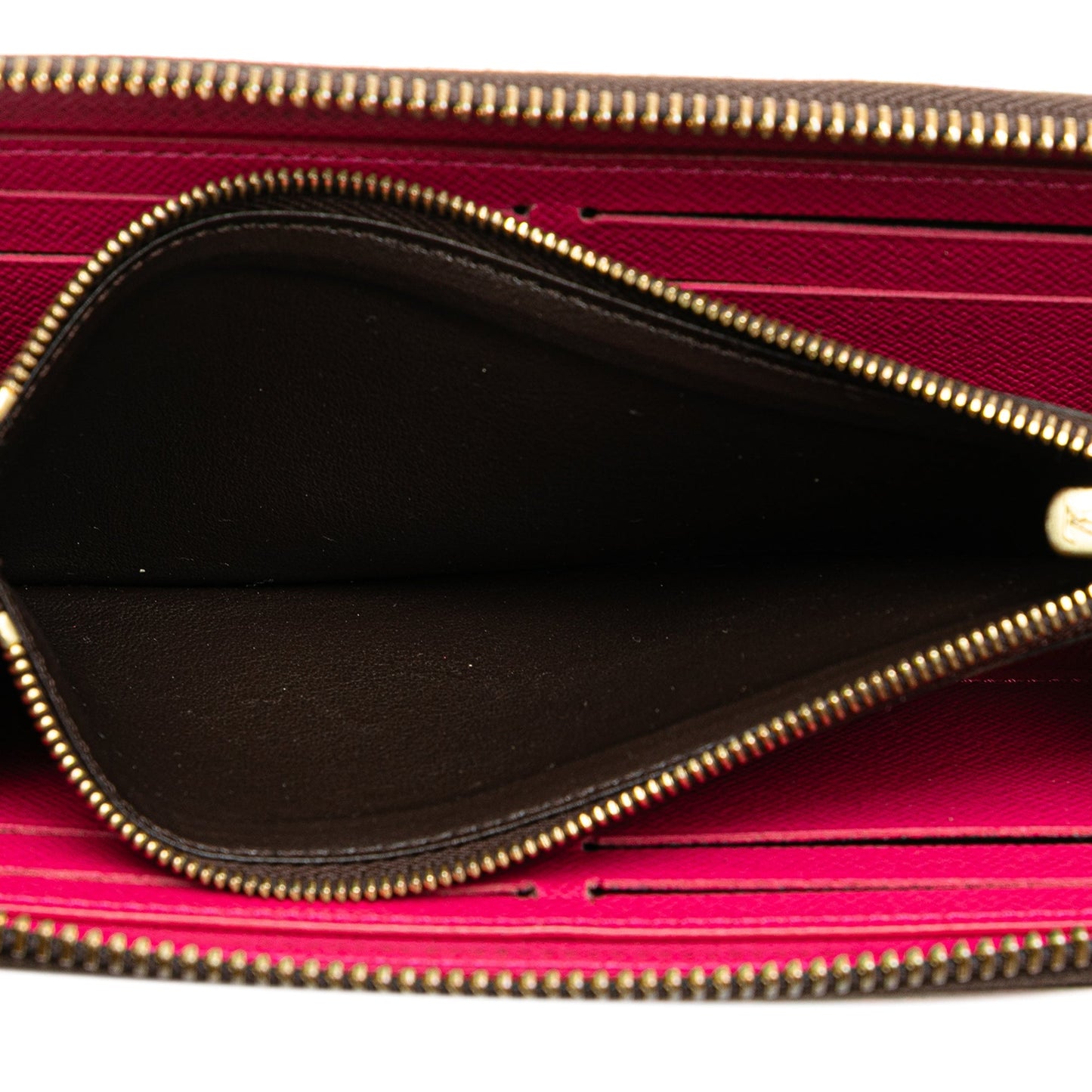 Louis Vuitton Monogram Bloom Flower Clemence Wallet Brown