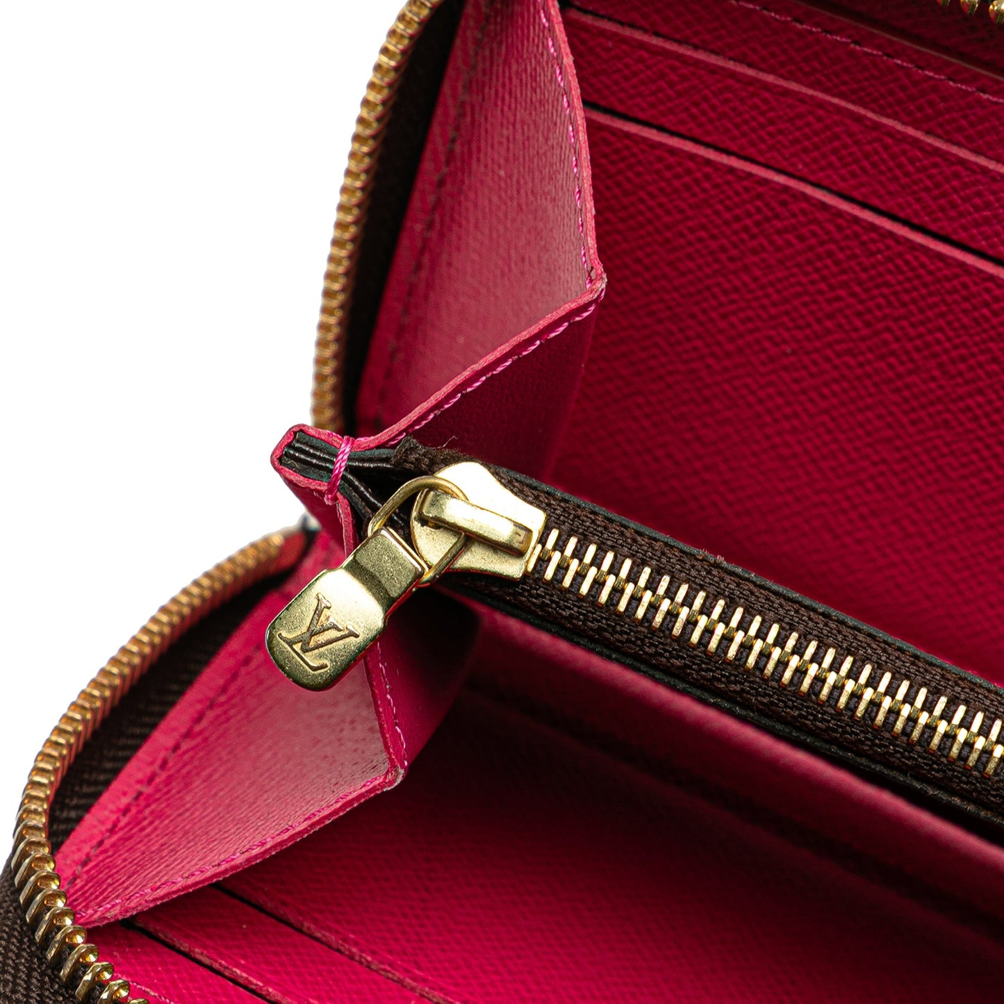 Louis Vuitton Monogram Bloom Flower Clemence Wallet Brown