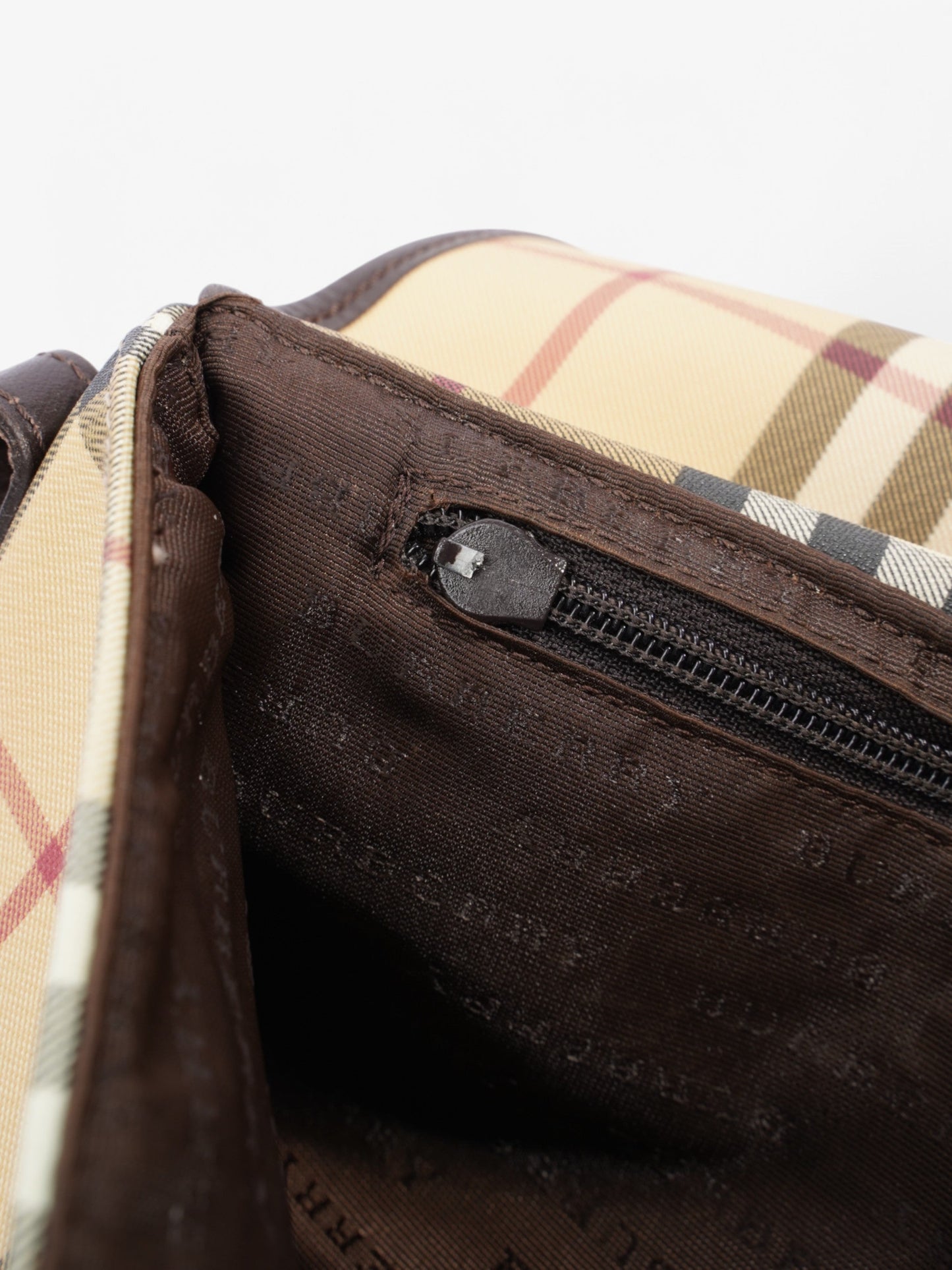 Burberry Nova Check  Beige Checkered Canvas