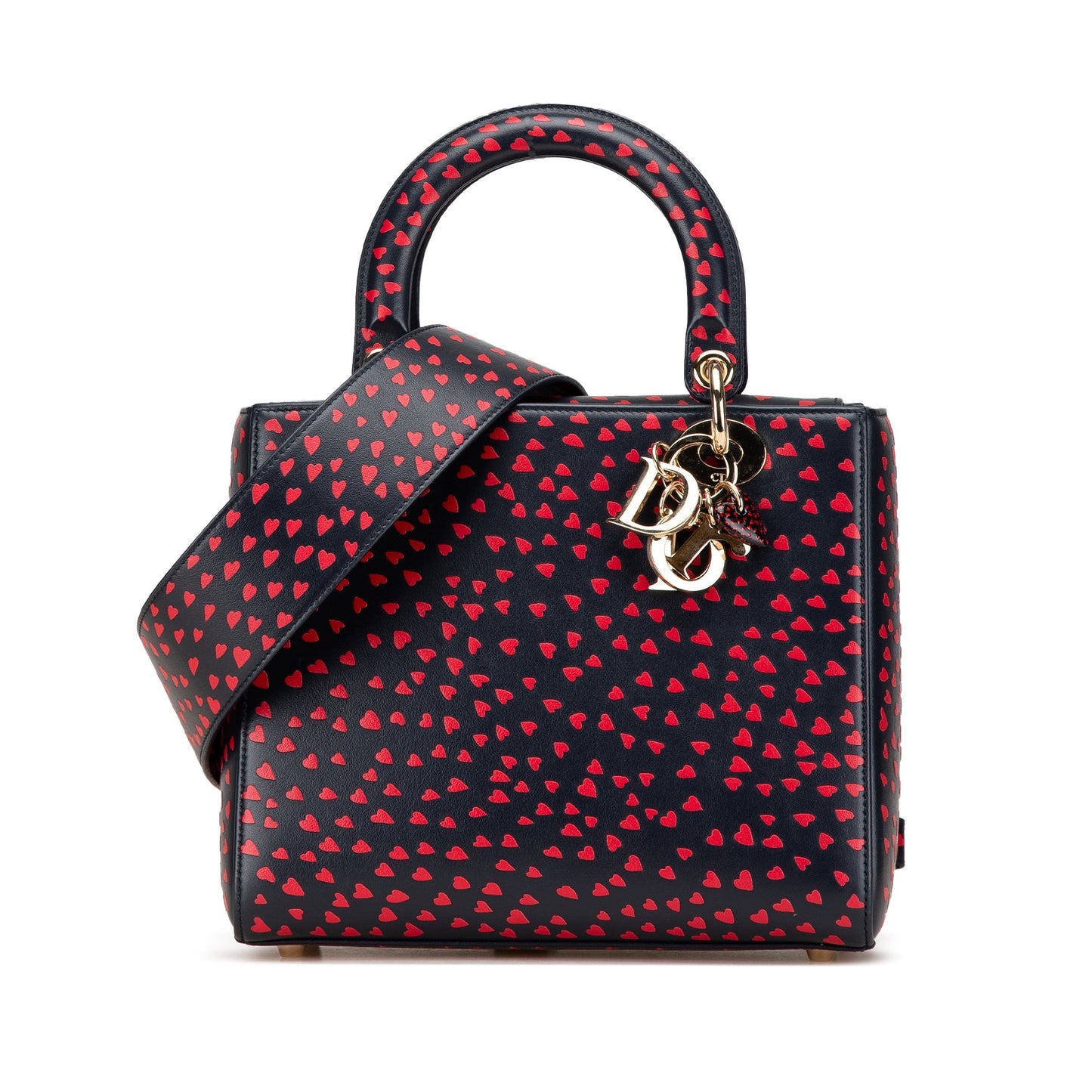 Dior Medium Calfskin I Love Paris Lady Dior Blue
