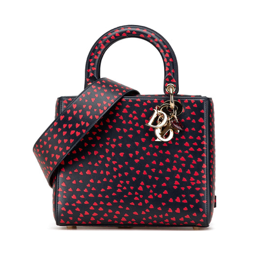 Dior Medium Calfskin I Love Paris Lady Dior Blue