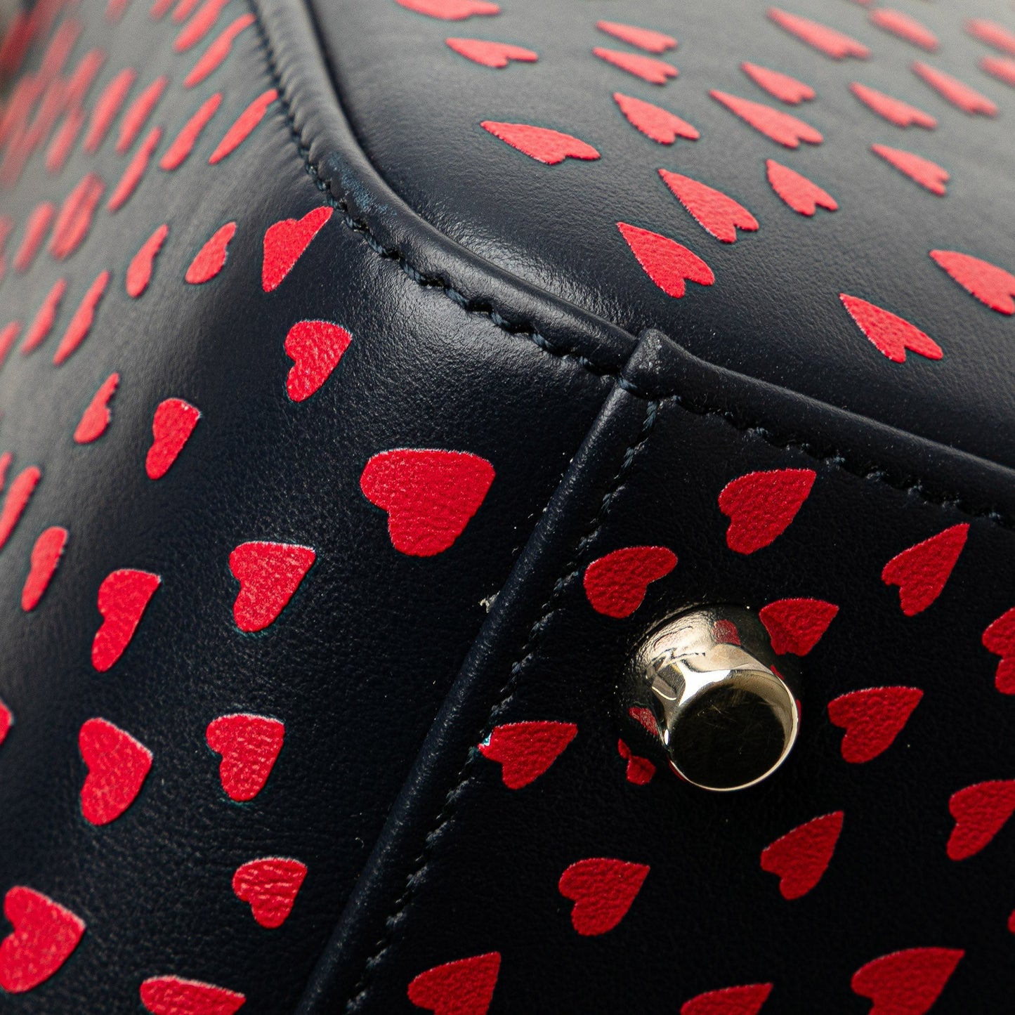 Dior Medium Calfskin I Love Paris Lady Dior Blue