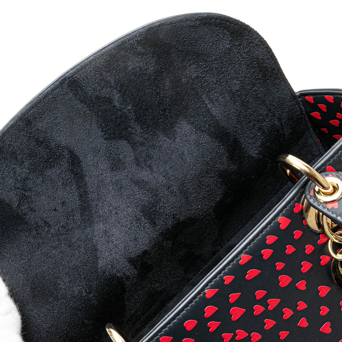 Dior Medium Calfskin I Love Paris Lady Dior Blue