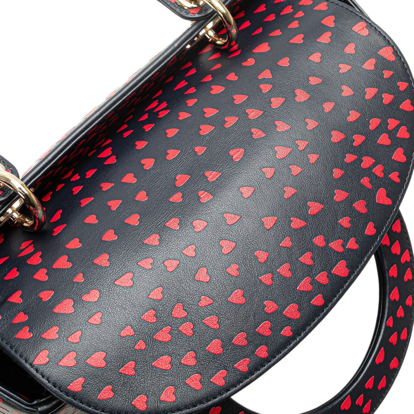 Dior Medium Calfskin I Love Paris Lady Dior Blue