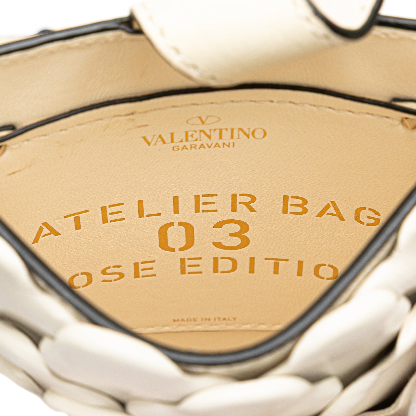 Valentino Nappa Atelier 03 Rose Edition Messenger Bag White