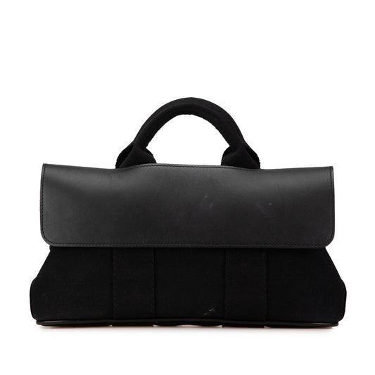 Hermès Toile and Swift Valparaiso Long PM Black
