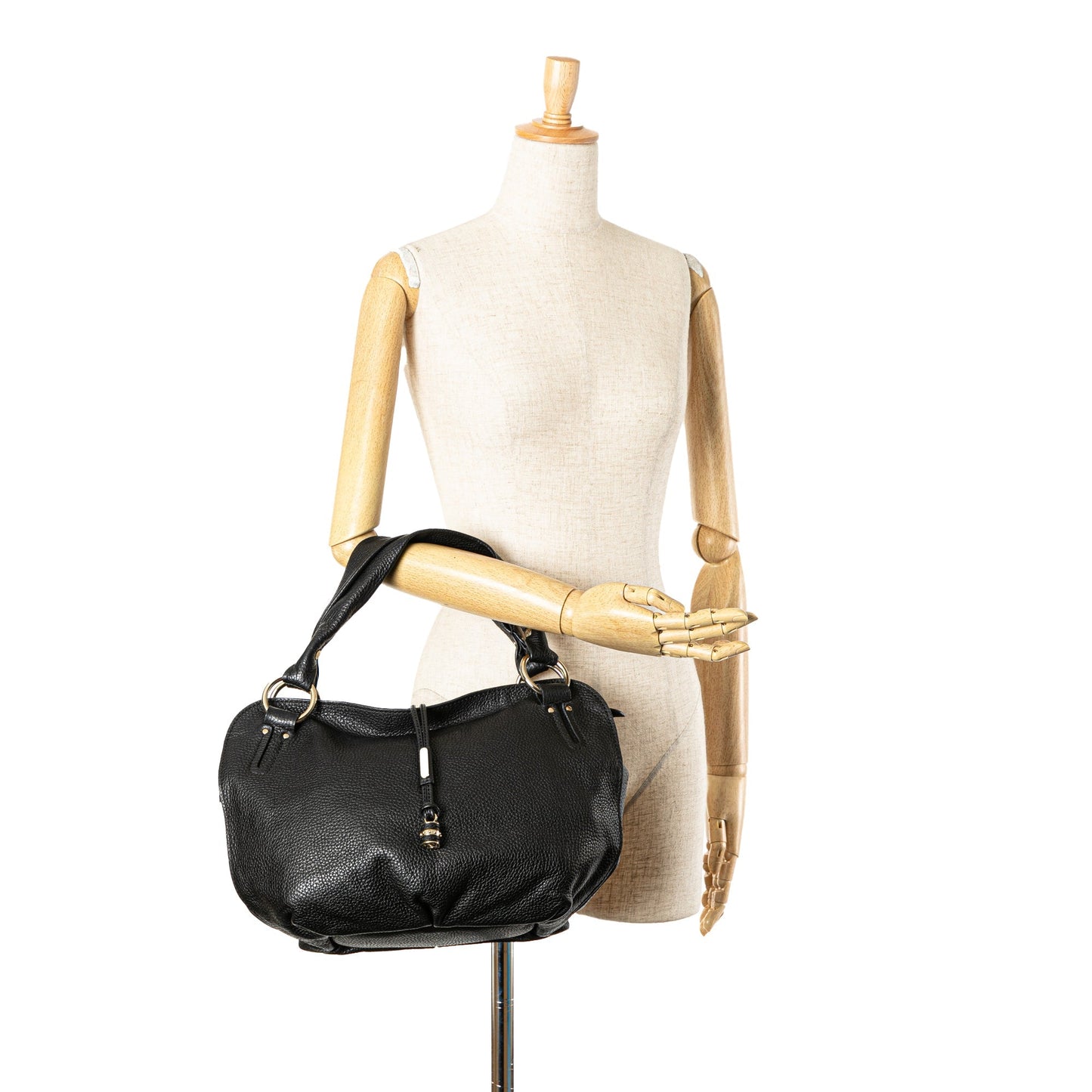 Celine Calfskin Bittersweet Shoulder Bag Black