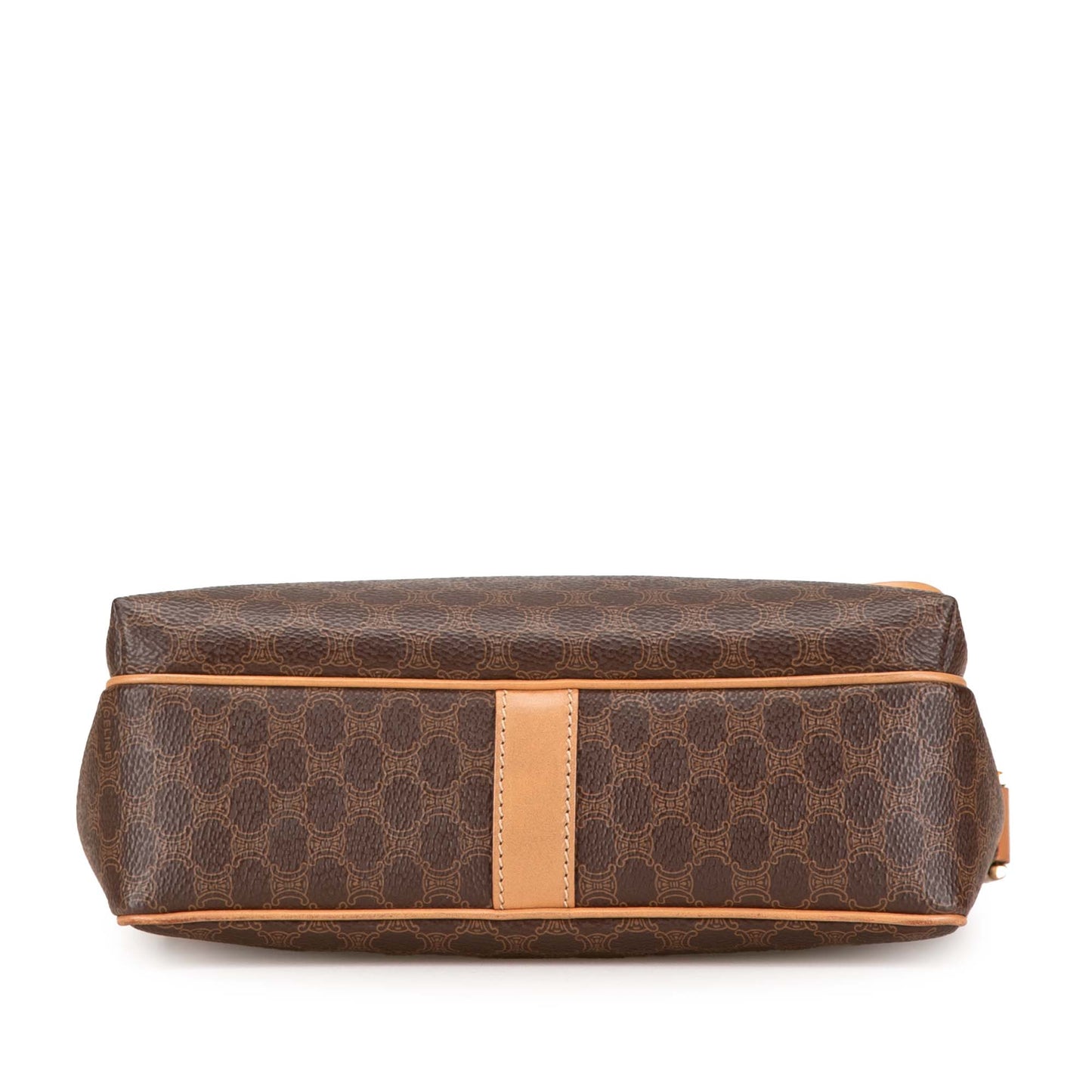 Celine Macadam Coated Canvas Crossbody Brown
