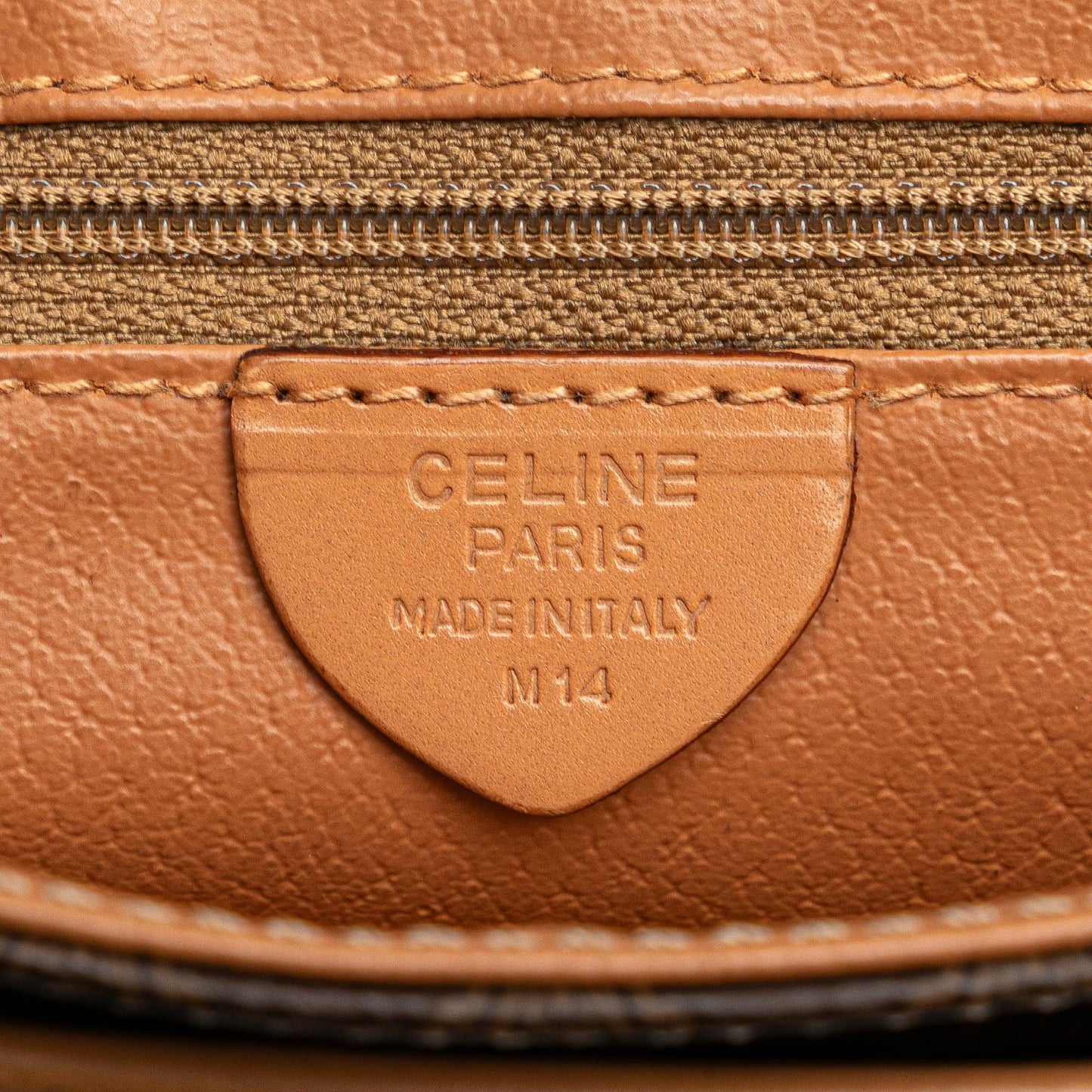 Celine Macadam Coated Canvas Crossbody Brown