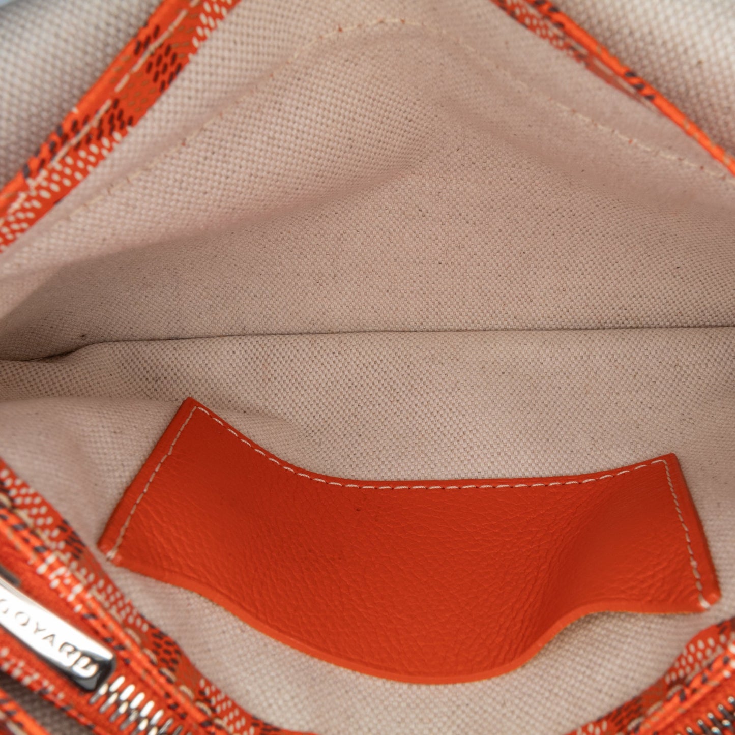 Goyard Goyardine Plumet Pocket Wallet Orange
