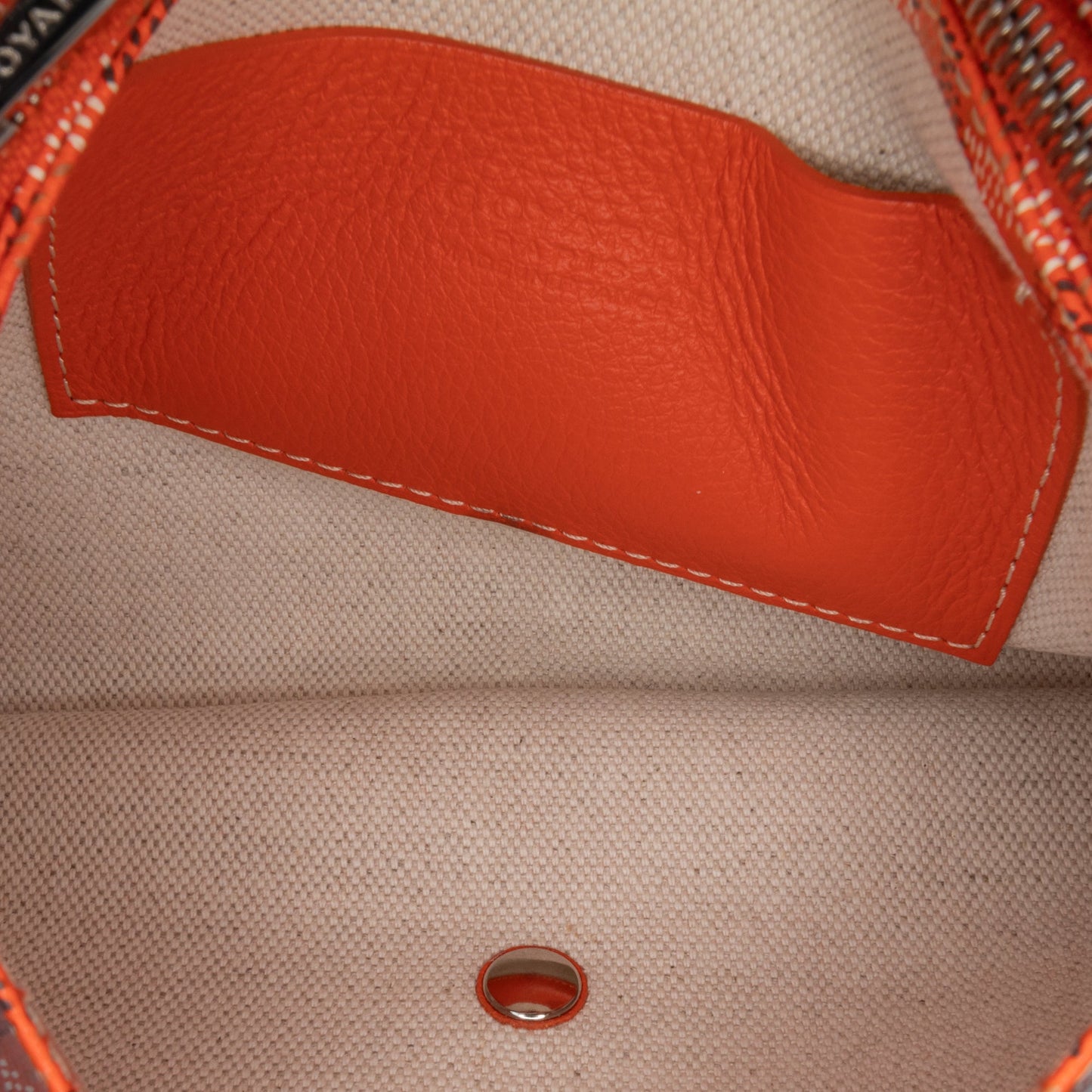 Goyard Goyardine Plumet Pocket Wallet Orange