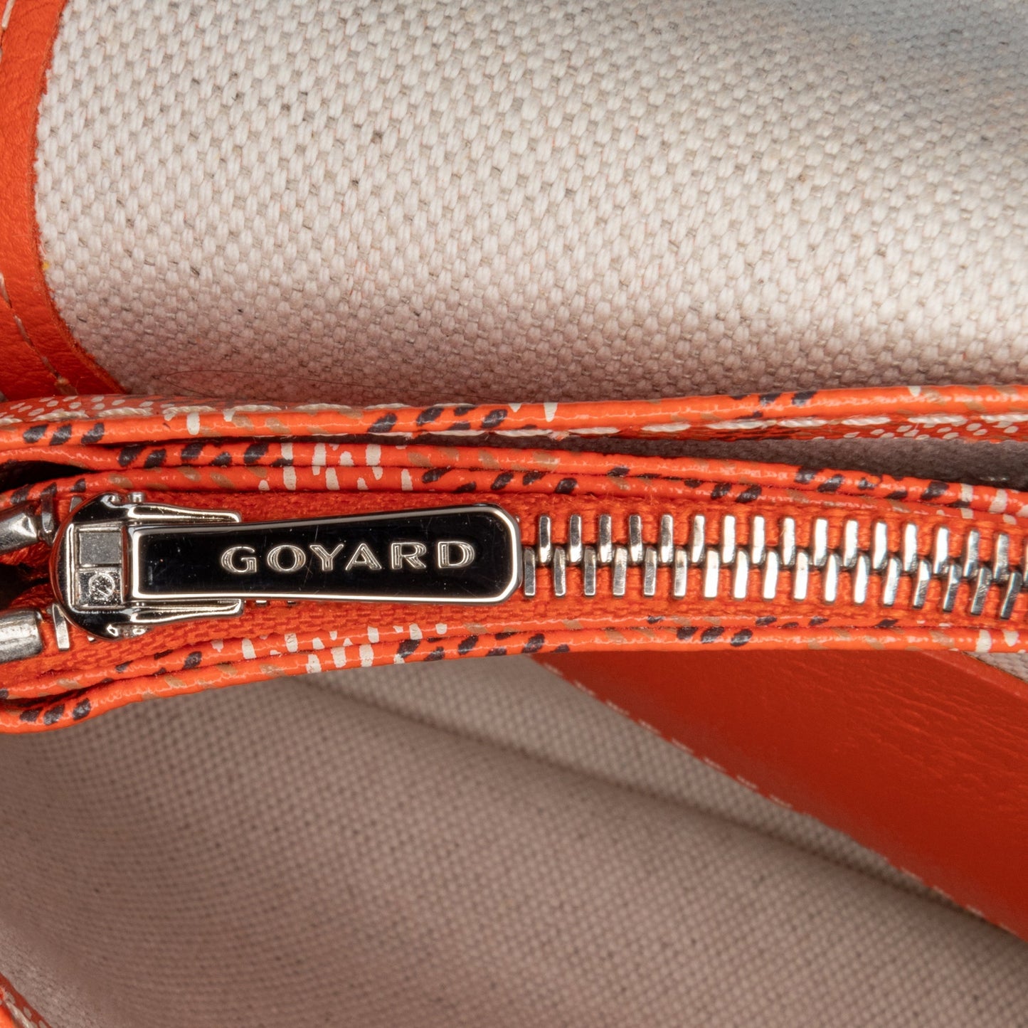 Goyard Goyardine Plumet Pocket Wallet Orange