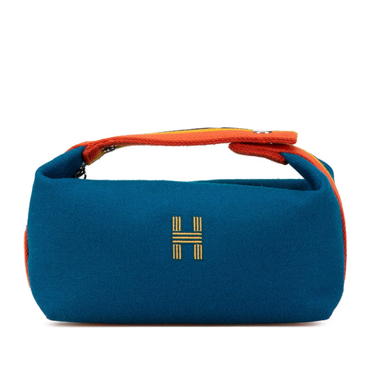 Hermès Small Toile Bride A Brac Blue