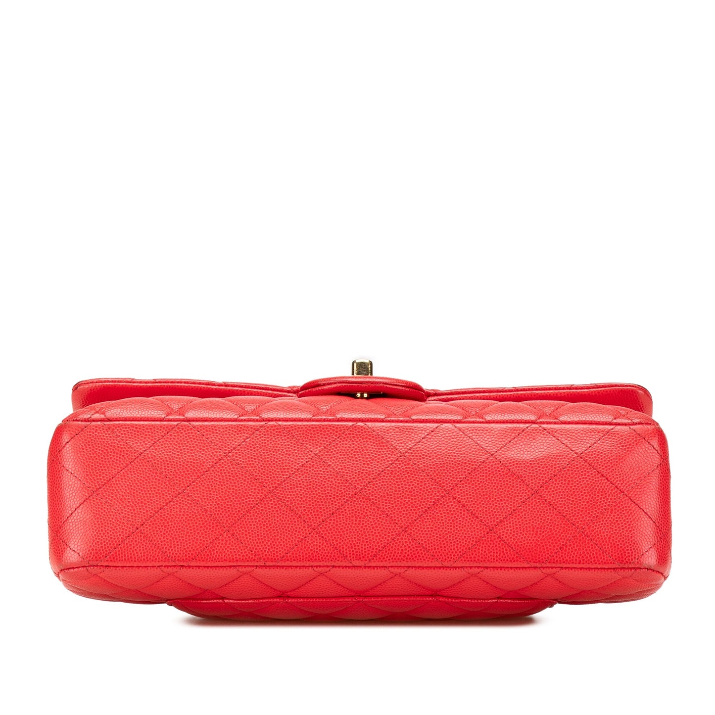 Chanel Medium Classic Caviar Double Flap Red