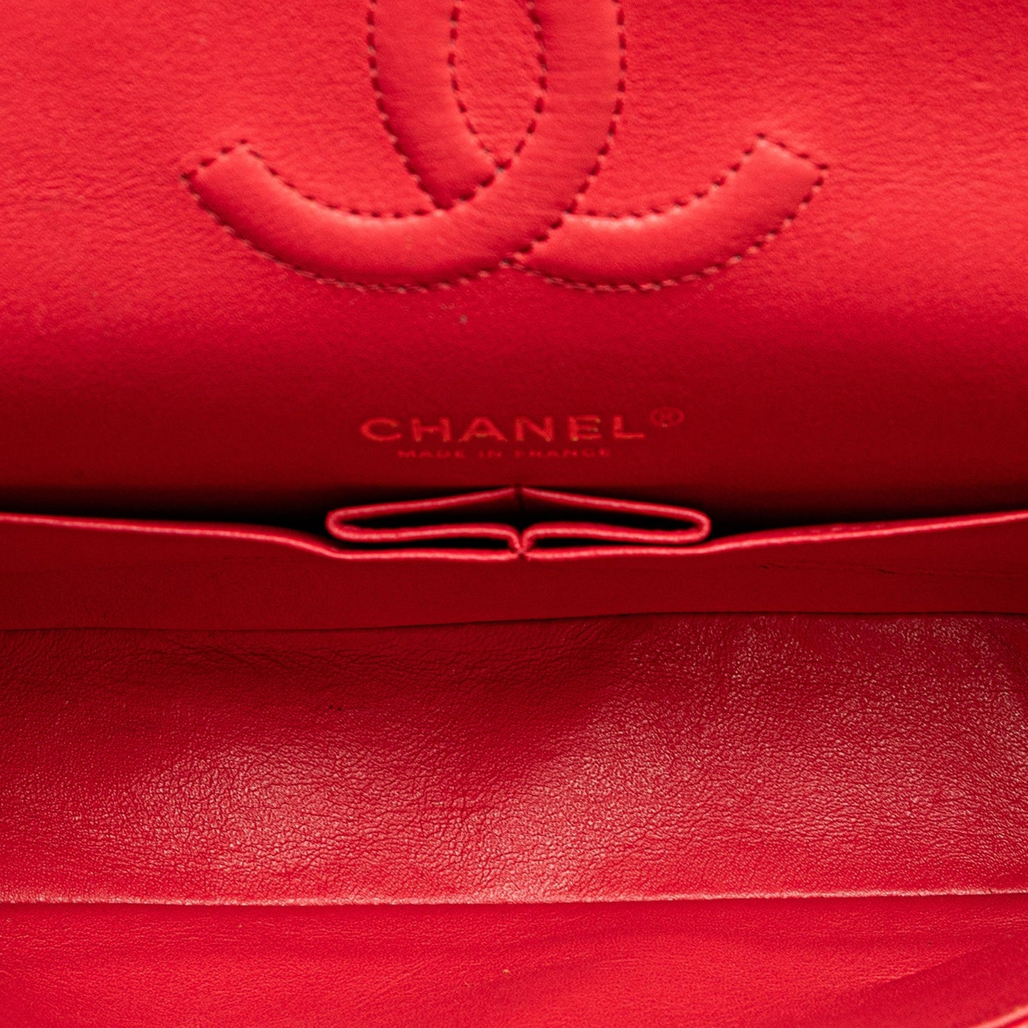 Chanel Medium Classic Caviar Double Flap Red