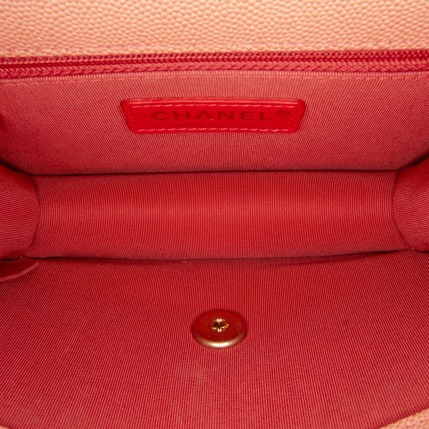 Chanel Caviar Sunset On The Sea Flap Belt Bag Pink