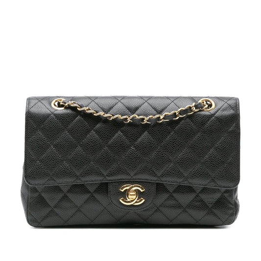 Chanel Medium Classic Caviar Double Flap Black