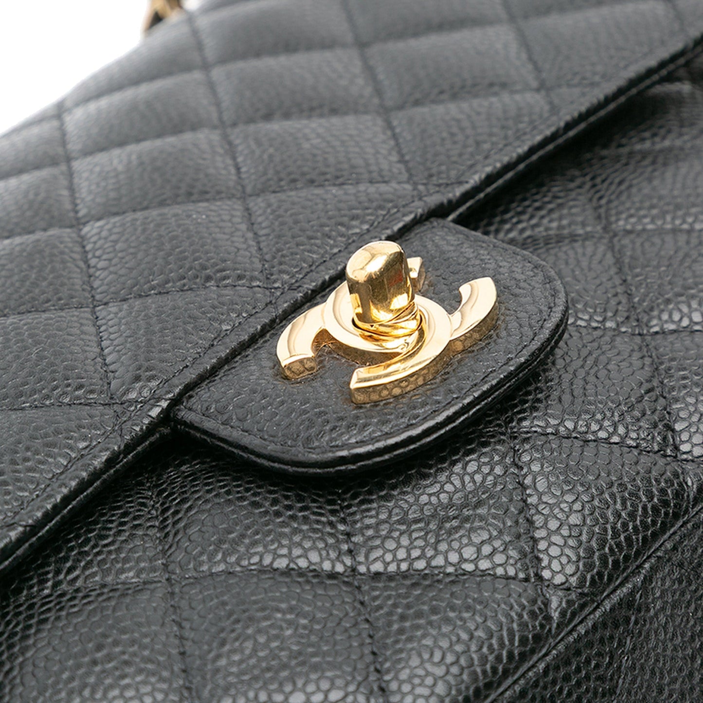 Chanel Medium Classic Caviar Double Flap Black