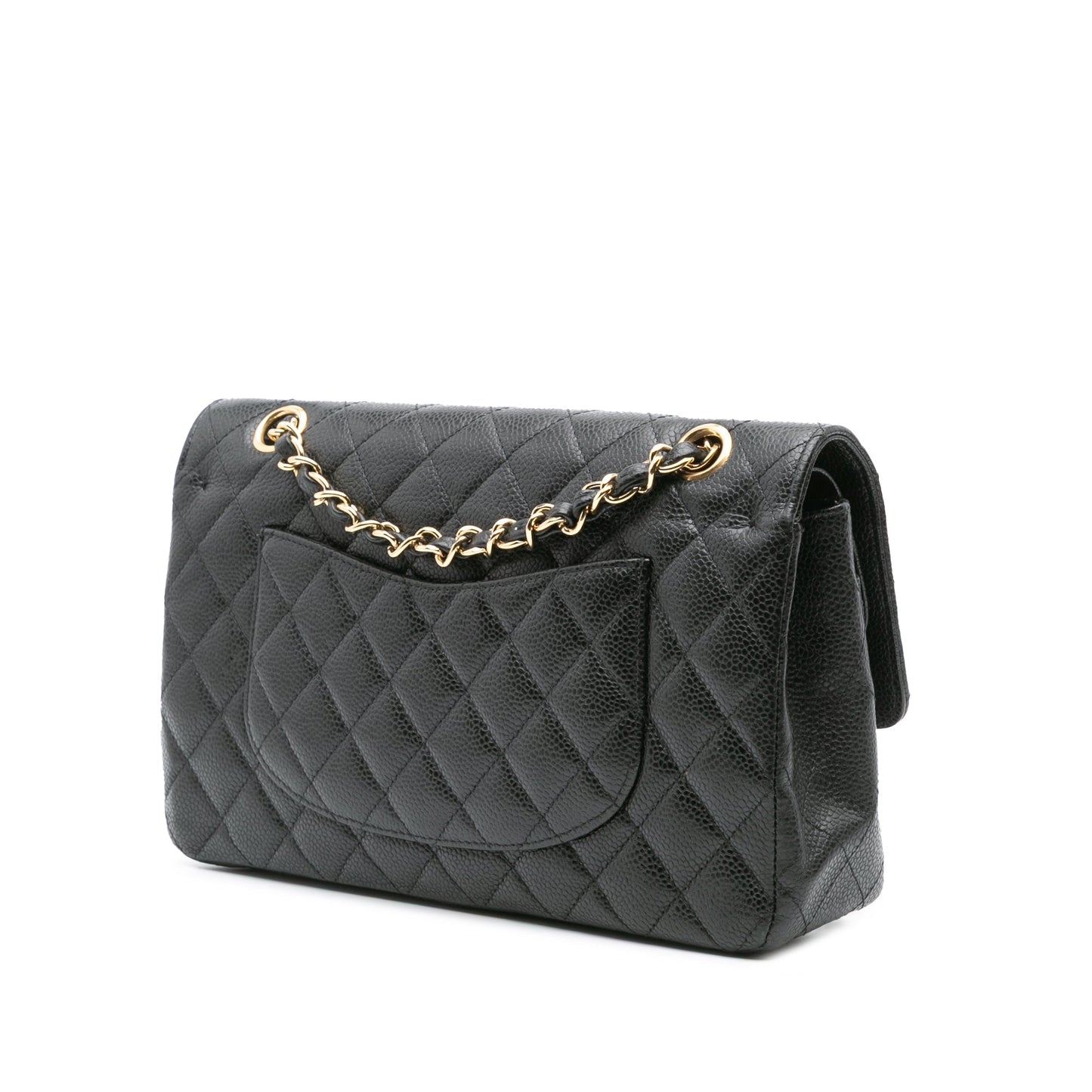 Chanel Medium Classic Caviar Double Flap Black