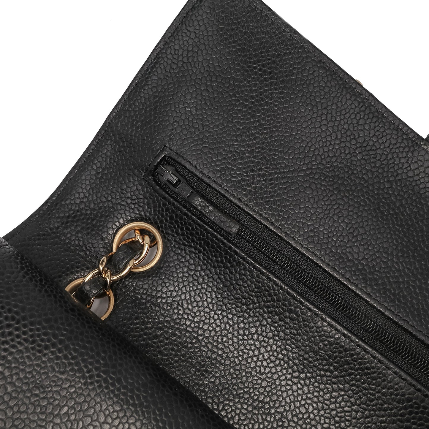 Chanel Medium Classic Caviar Double Flap Black