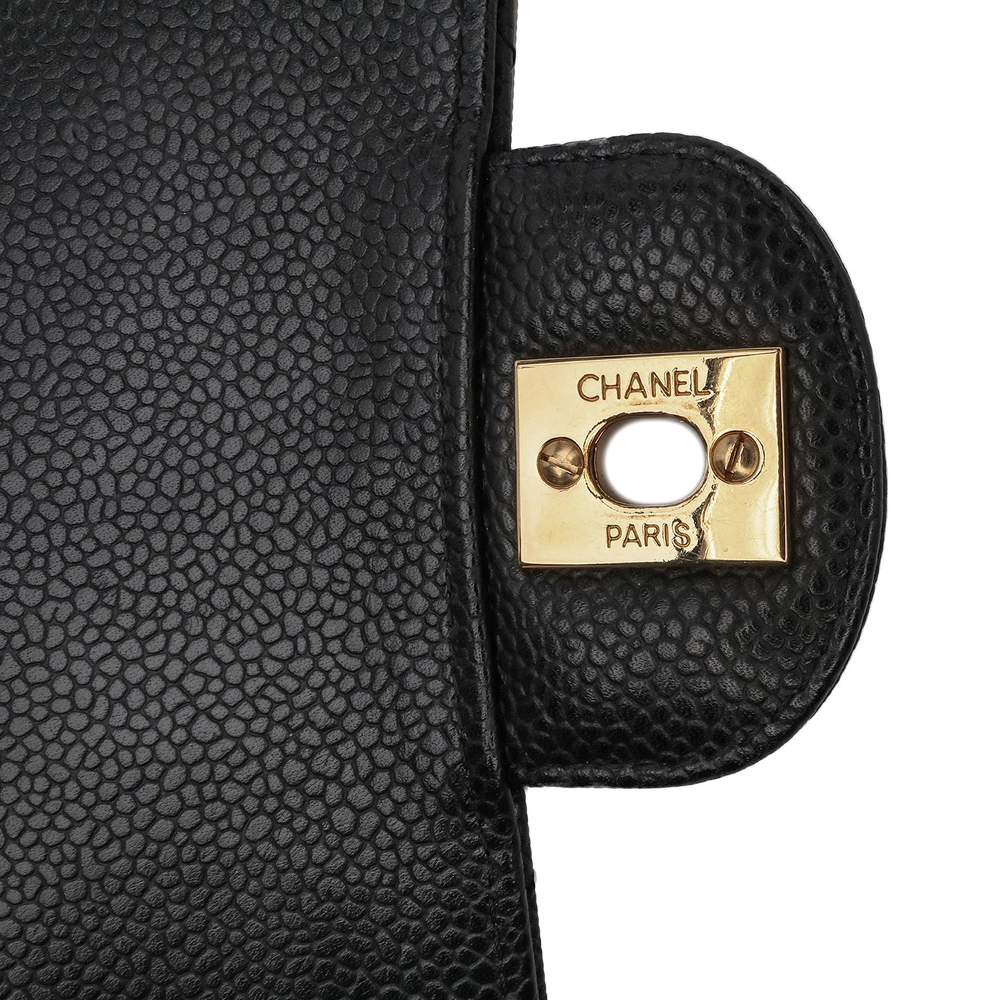 Chanel Medium Classic Caviar Double Flap Black