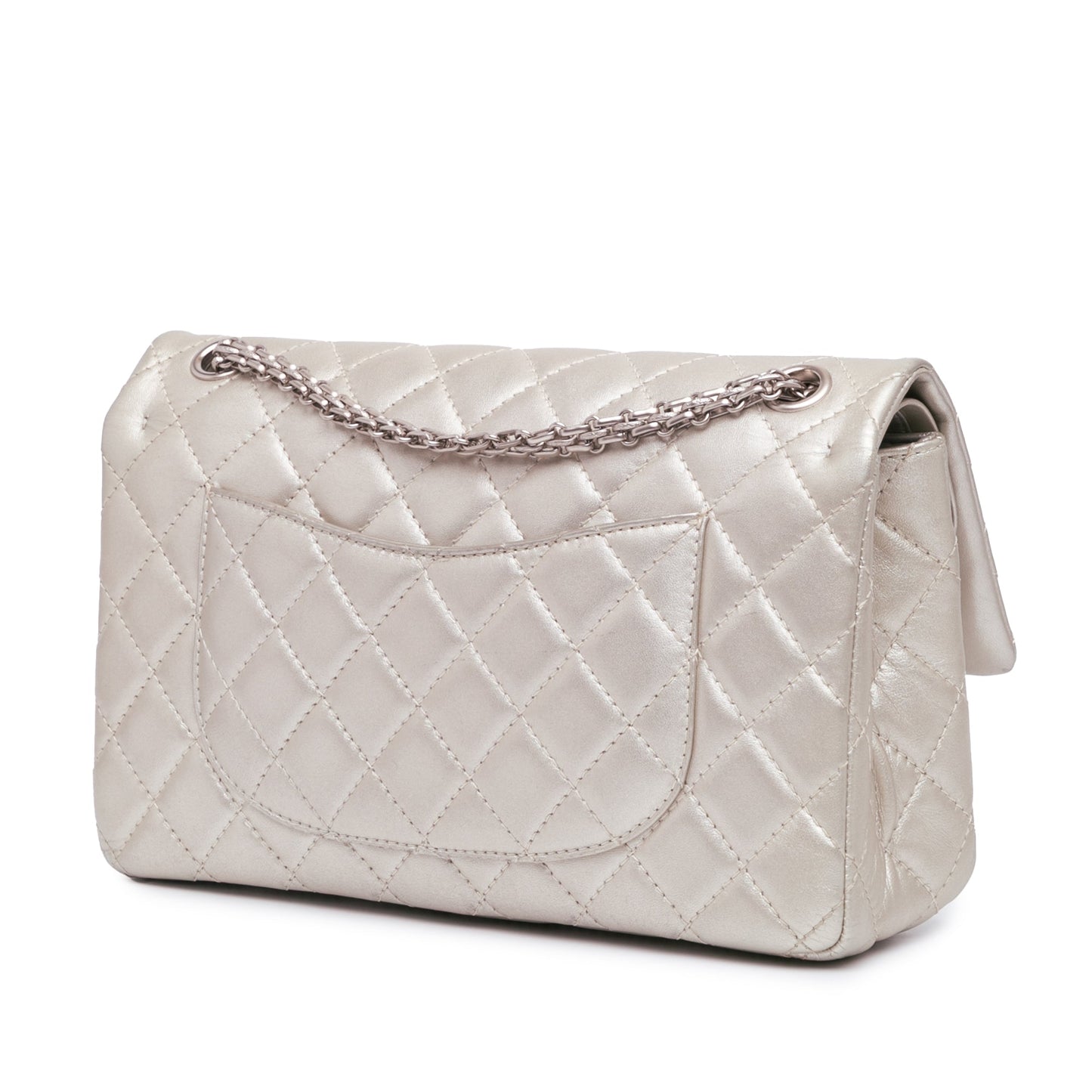 Chanel Reissue 2.55 Aged Calfskin Double Flap 226 Silver