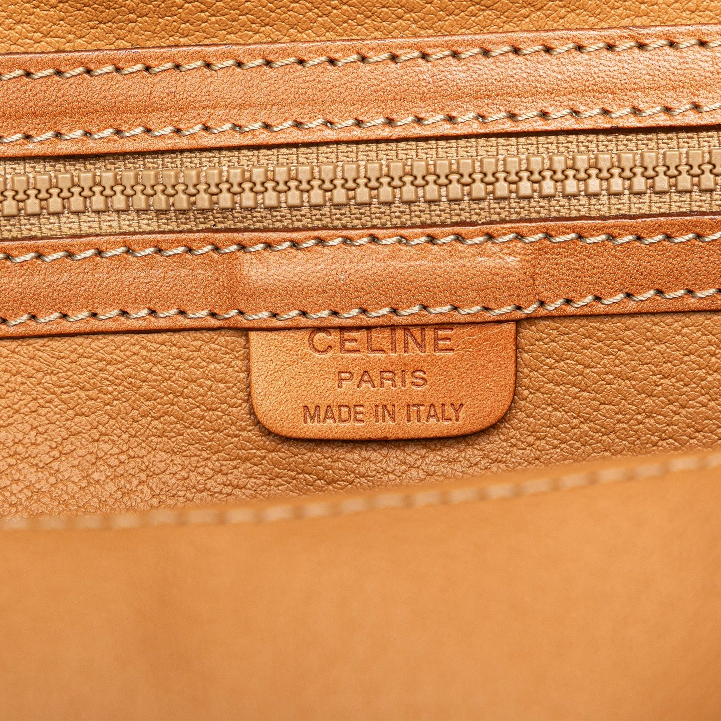 Celine Macadam Satchel Brown