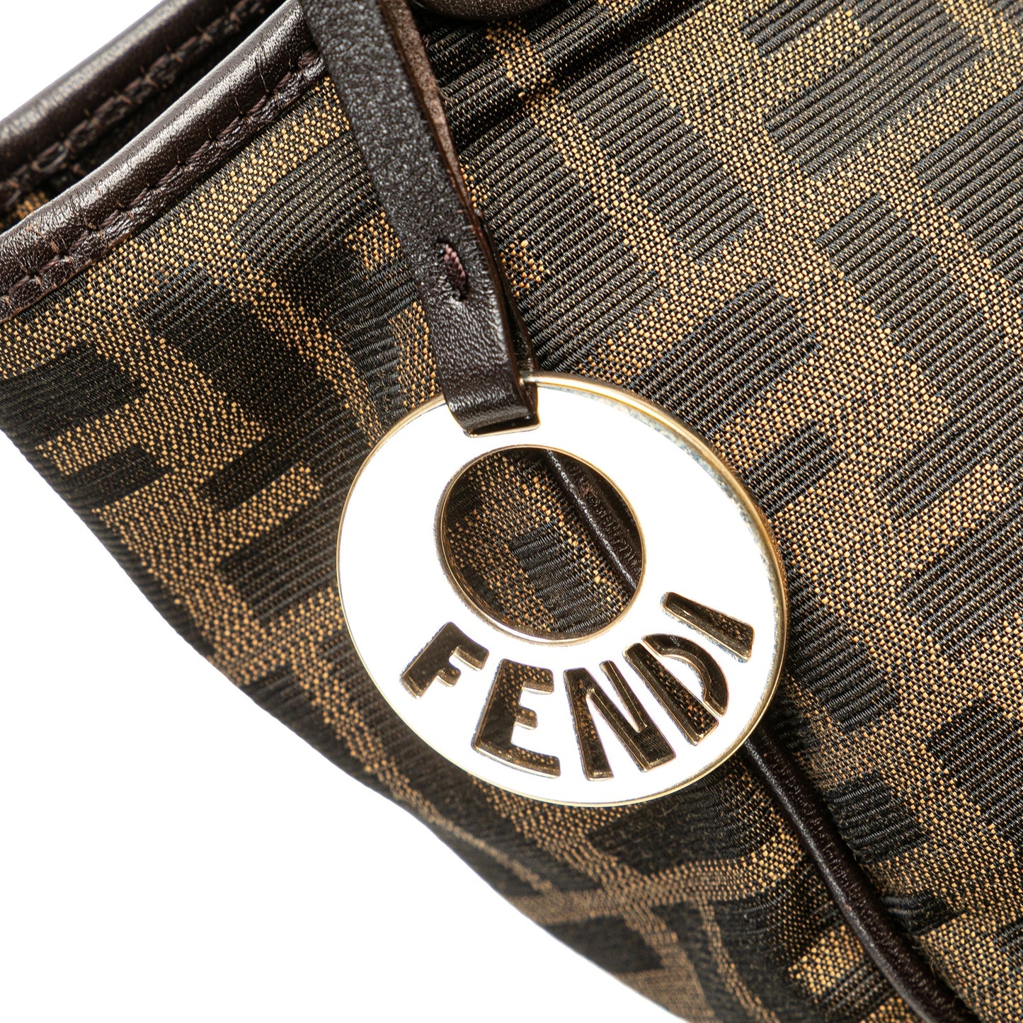 Fendi Zucca Canvas Chef Tote Brown