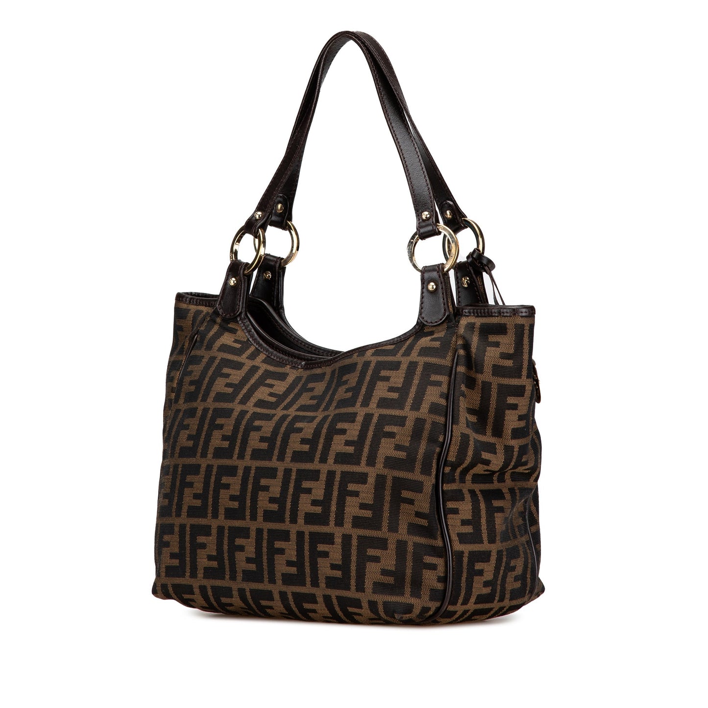 Fendi Zucca Canvas Chef Tote Brown