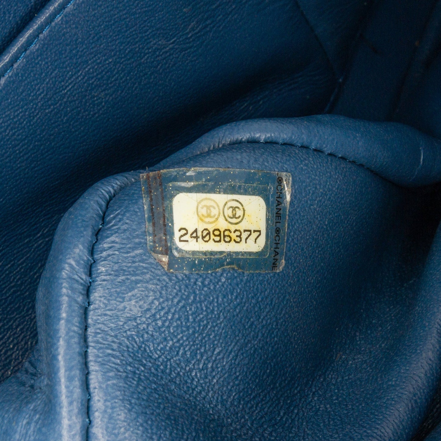 Chanel Medium Classic Lambskin Double Flap Blue